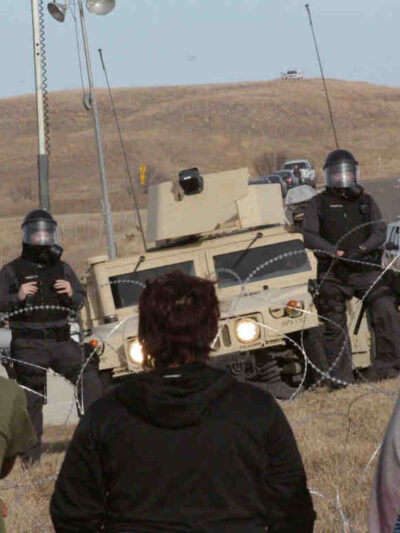 Standing Rock Bridge Barricade