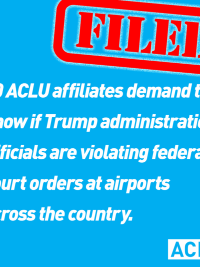 FOIA Trump's Immigration Ban