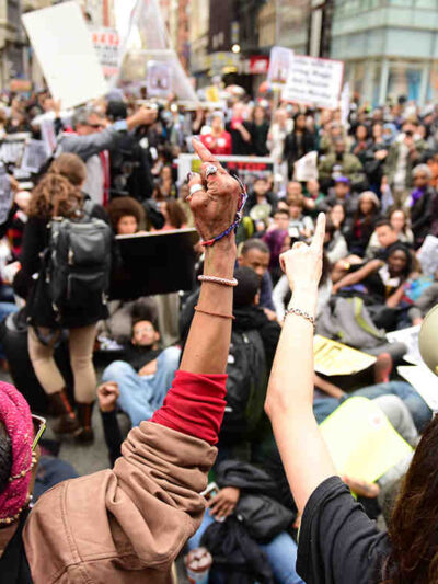 photo of a protest
