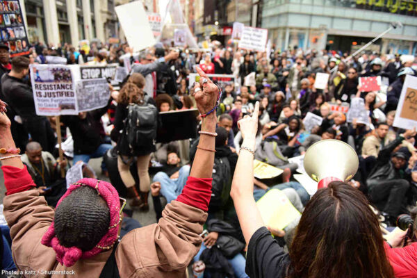 photo of a protest