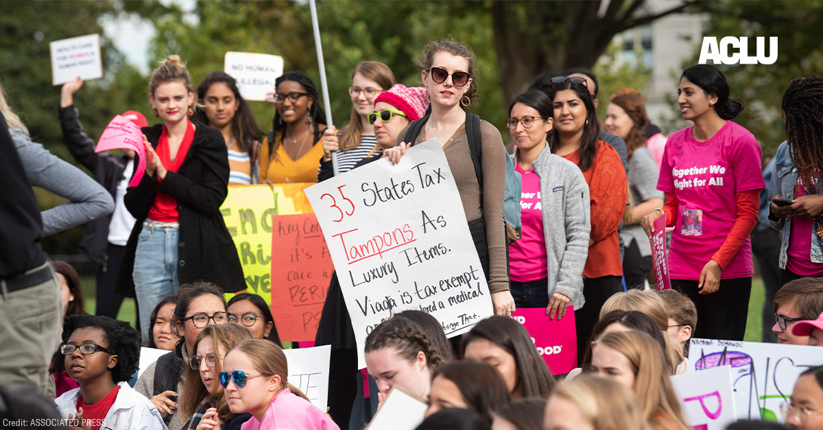 Tampon Tax ACLU Image