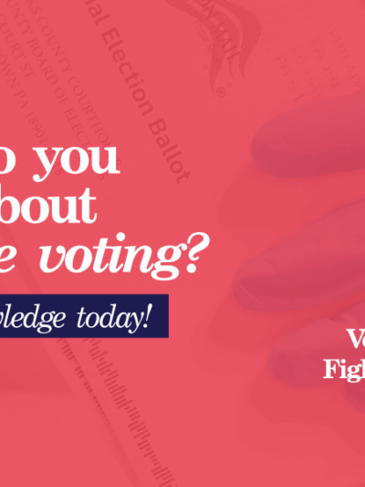 Absentee voting quiz banner