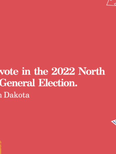 How to vote in ND banner