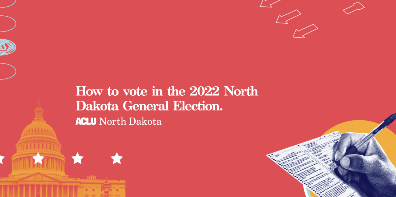 How to vote in ND banner