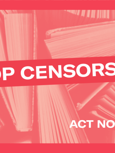Stop censorship banner