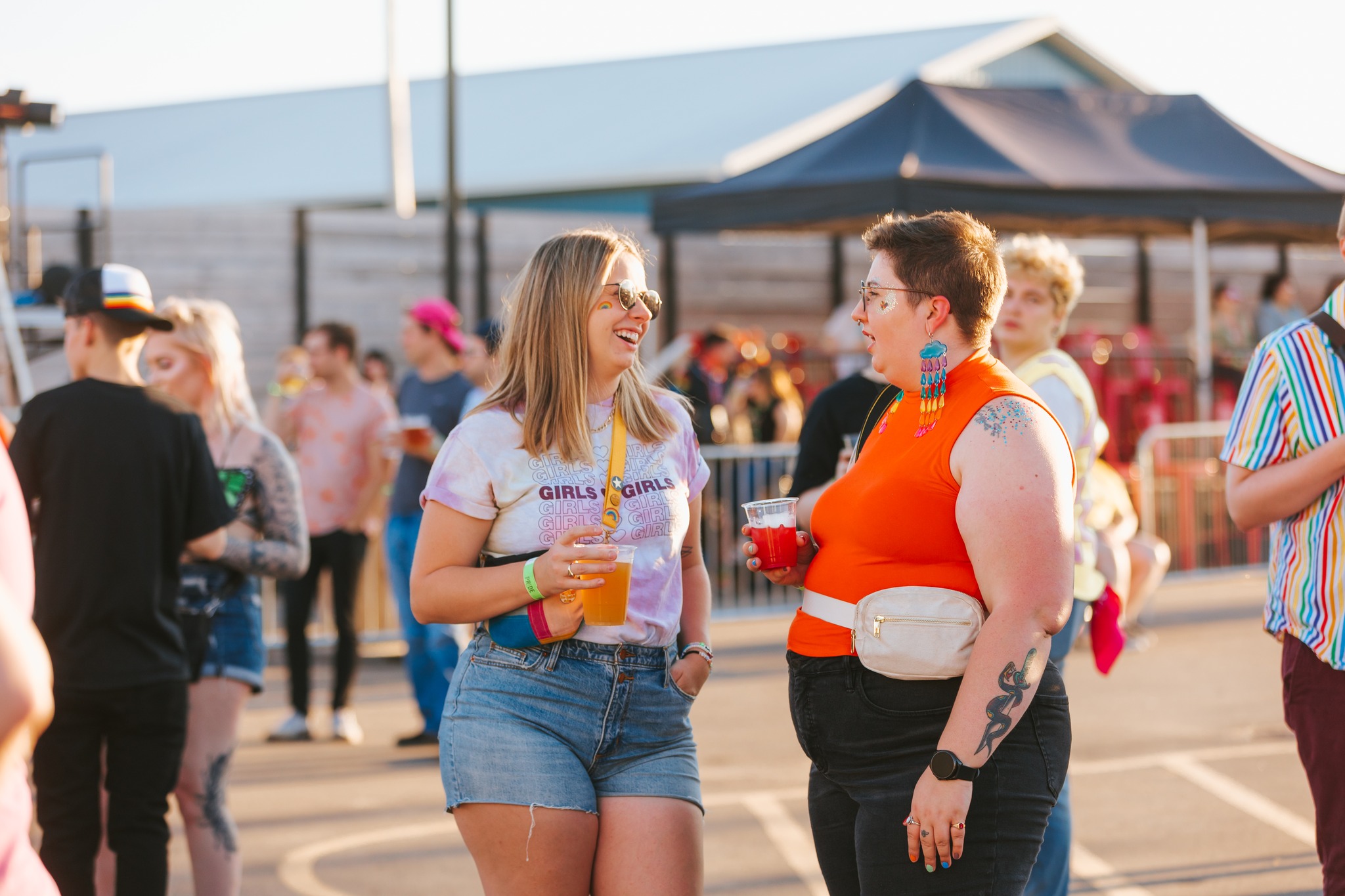 People speaking at Fargo-Moorhead Pride