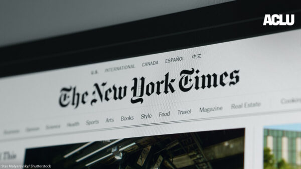 Photo of The New York Times website
