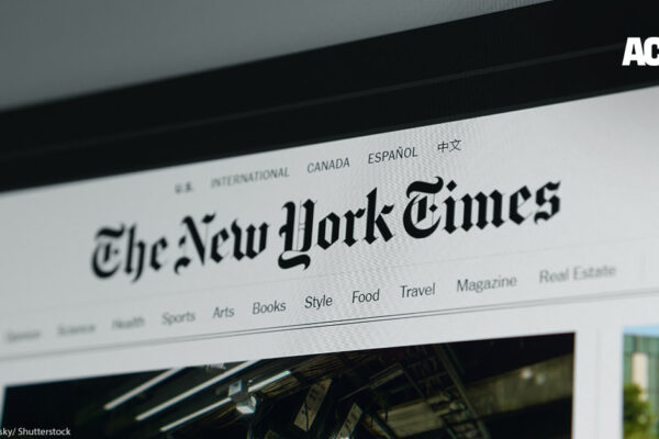 Photo of The New York Times website