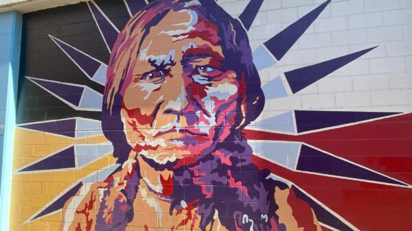 Native American mural