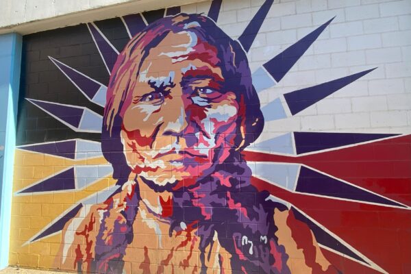 Native American mural