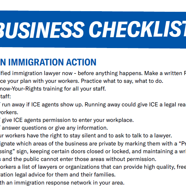 Business Checklist frame