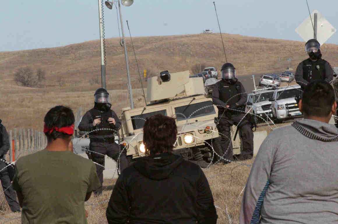 Standing Rock Bridge Barricade 