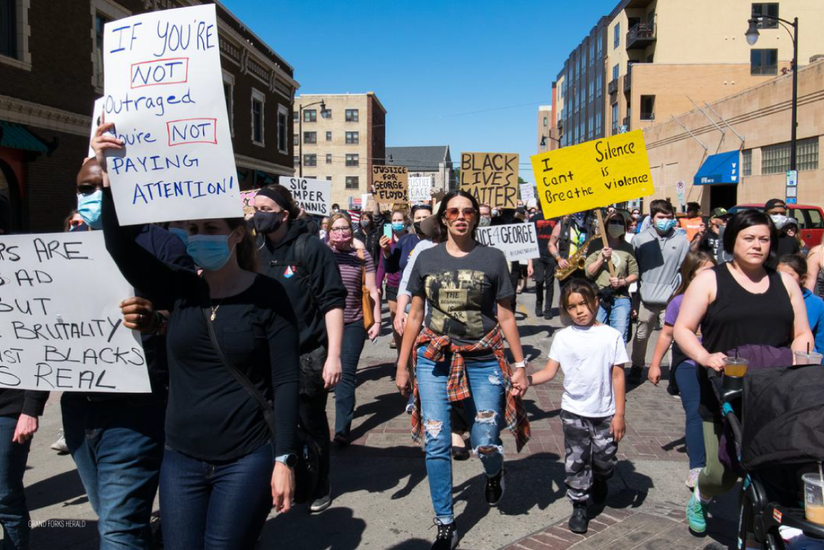 Grand Forks Herald, BLM Protest photo