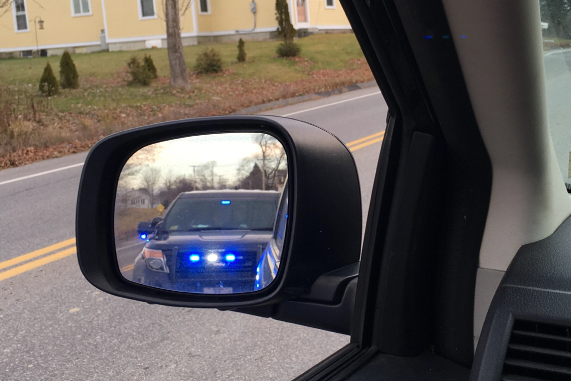 Pulled over by police 