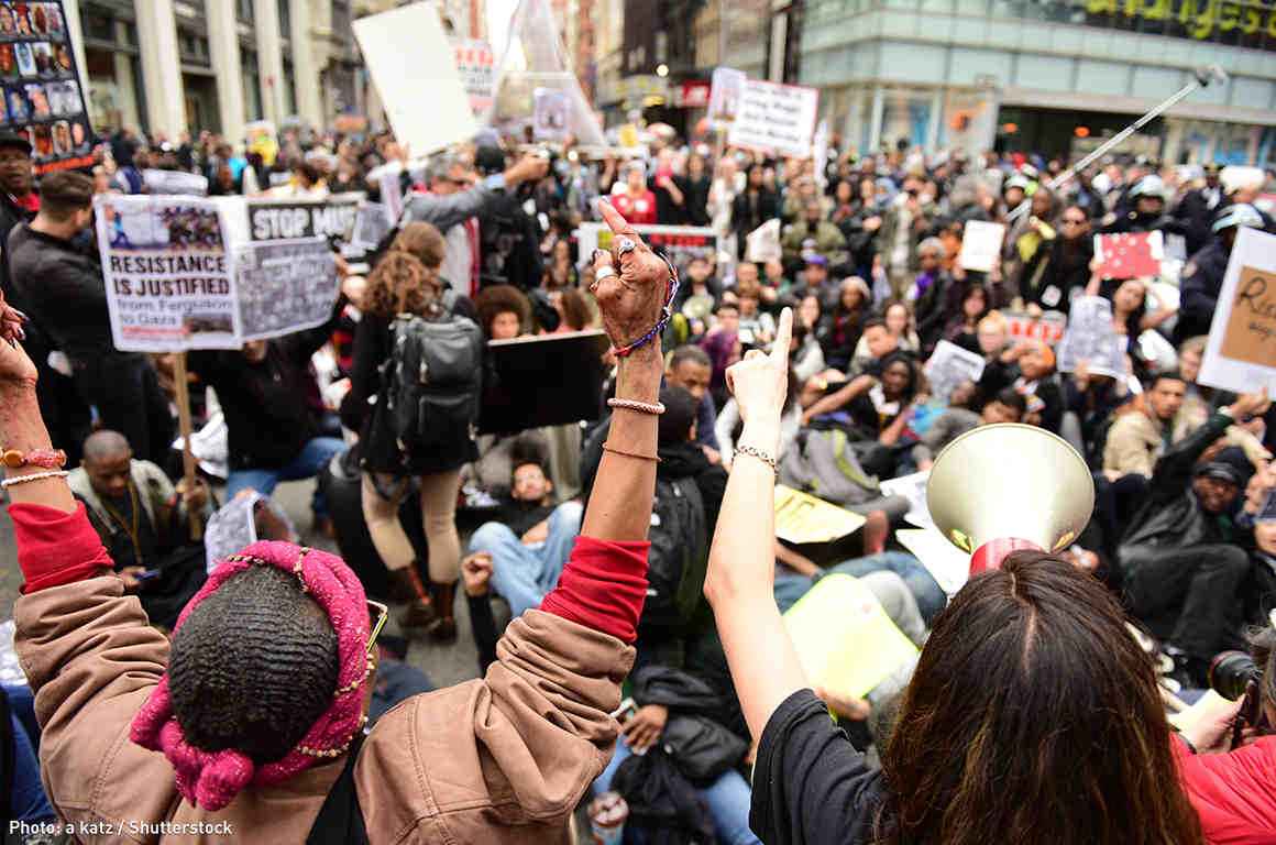 photo of a protest 