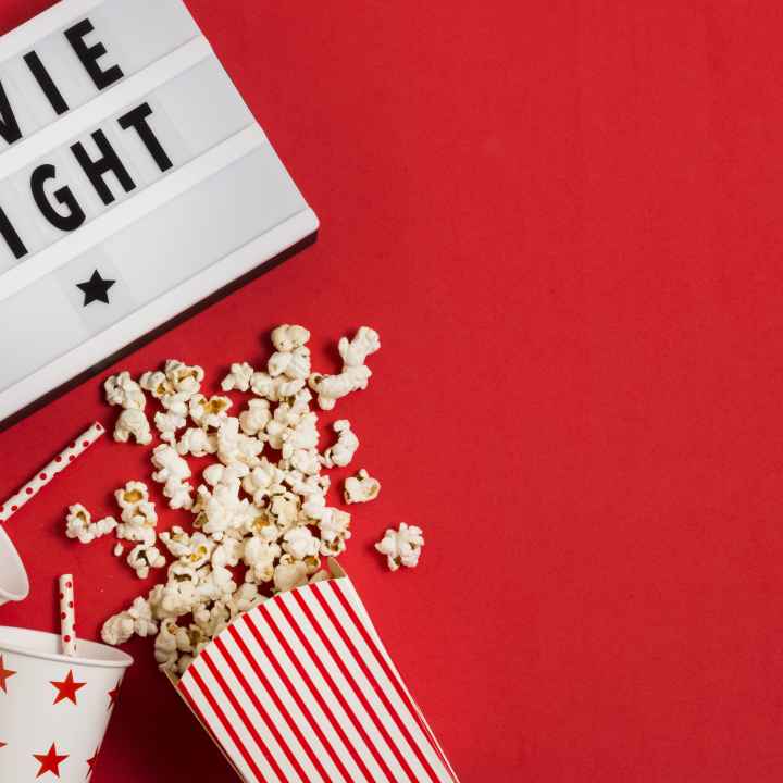 Movie night banner